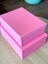 Dekoratif Pembe Mukavva Büyük-Küçük Kutu Hediye Kutusu Taslama Kutu 30X22X10 cm 1