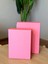Dekoratif Pembe Mukavva Büyük-Küçük Kutu Hediye Kutusu Taslama Kutu 30X22X10 cm 2