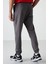 Comfort Fit Nakışlı Koyu Gri Erkek Eşofman Altı T15ER-82123_01 5