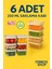 6'lı 250ML Dikdörtgen Derin Dondurucu Saklama Kabı Set Buzluk Mikrodalga Gıda Krem Plastik Kap 1