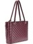 Kadın Kapitone ve Monogram Desenli Tote Çanta - Bordo 3