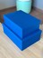 Dekoratif Mavi Mukavva Orta Boy Kutu Hediye Kutusu Taslama Kutu Rigid Box 30X22X10 cm 1