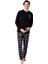 Erkek Siyah Pijama Takımı 3501-S 2