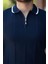 Erkek Yakalı Fermuarlı Kısa Kollu T-Shirt 3