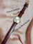 Kadın Kol Saati Bordo Kordon Retro Still Marka Model Vintage Oval Charmlı Gold Kasa 0021 1