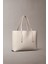 Kadın Foil Logo Tote Çanta - Krem 2