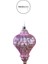 Yılbaşı Süsü Baklava Desenli 2'li Parlak Top Pembe 10 cm 2