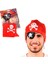 Korsan Bandana, Göz Maskesi ve Küpe 3'lü Kostüm Seti 1