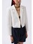 Crop Keten Blazer Ceket 4