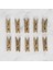 Loren Crafts 10 Lu Altın Renk Mini Mandal 1