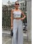 Crop Plazzo Pantolon Takım 10155-08 2