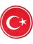 Aplike Ütü Ile Yapışan Türk Bayrağı Yuvarlak Küçük Arma 3 cm 1