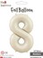 Rakam Folyo Balon 34''/ 86CM Krem -8- 1