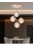 Midye 4'lü 42 Watt Yuvarlak Gold Ledli Kumandalı Modern Salon Avize 1