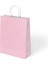 Büküm Saplı Kağıt Çanta Pembe 18X8X24 24 Lü 1