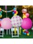 Kağıt Fener Seti 3lü Pembe 25CM 1