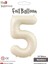 Rakam Folyo Balon 34''/ 86CM Krem -5- 1