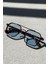 Leopar Mavi Unisex Güneş Gözlüğü UV400 Korumalı 4
