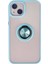 iPhone 15 Kılıf Montreal Yüzüklü Silikon Kapak - Buz Mavi - SUAT7315-2597 1