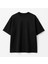 Ejder Baskılı Unisex Bisiklet Yaka Pamuk Oversize T-Shirt 2