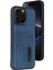 iPhone 14 Pro Max Kılıf Sara Kartvizitli Deri Kılıf - Lacivert - SUAT2895-8759 1