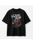 Gamer Elf Baskılı Unisex Bisiklet Yaka Pamuk Oversize T-Shirt 1