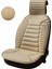 Honda City 2002-2008 Uyumlu Oto Koltuk Minderi Ergonomik Bumerang 2'li Lüks Set Bej 2