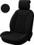 Audi Q7 2006-2015 Uyumlu Oto Koltuk Minderi Ergonomik Bumerang 2'li Lüks Set Siyah 2