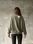Osy Modal Yumuşak Dokulu Kumaş Bisiklet Yaka Oversize Sweatshirt - Haki 2