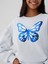 Kız Çocuk Mavi Relaxed Flippy-Sequin Grafikli Fransız Havlu Kumaş Sweatshirt 4