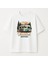 Camping Karavan Baskılı Unisex Bisiklet Yaka Pamuk Oversize T-Shirt 1