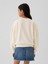 Kız Çocuk Kırık Beyaz Relaxed Flippy-Sequin Grafikli Fransız Havlu Kumaş Sweatshirt 5
