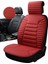 Volvo S60 2001-2010 Uyumlu Oto Koltuk Minderi Ergonomik Bumerang 2'li Lüks Set Kırmızı 2