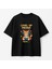 Gamer Kedi Baskılı Unisex Bisiklet Yaka Pamuk Oversize T-Shirt 2
