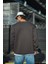 Kışlık Bisiklet Yaka Üç Iplik Basic Sweatshirt - Antrasit 2