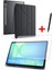 Samsung Tab S10 FE Plus 13,1” Uyumlu Tri-Folding Kalem Bölmeli Standlı Kılıf Ekran Koruyucu Kalem Set 1
