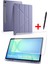 Samsung Tab S10FE Plus 13,1” Uyumlu Tri-Folding Kalem Bölmeli Standlı Kılıf Ekran Koruyucu Kalem Set 1