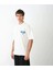 Unisex Bisiklet Yaka Baskılı Oversize T-Shirt - Beyaz 3