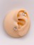 Cerrrahi Çelik Piercing ( Pirsing ) Zirkon Taşlı Salkım Tragus Helix Piercing (1adet) 1