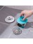 2 Kademeli Lavabo ve Küvet Tıkacı Süzgeç Silikon Buton Lavabo Gider Tıpası 1 Adet 5