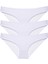 3 Adet Süper Eko Set Likralı Kadın Slip Külot Beyaz 1