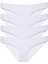4 Adet Süper Eko Set Likralı Kadın Slip Külot Beyaz 1
