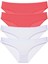 4 Adet Eko Set Likralı Kadın Slip Külot Fuşya Beyaz 1