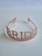 Taç Bride Metal Taşlı Lüks Gelin Taçı Rose Gold Üstten Geçirmeli 3