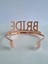 Taç Bride Metal Taşlı Lüks Gelin Taçı Rose Gold Üstten Geçirmeli 5