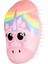 Unicorn Mini Pembe Çocuk Saç Fırçası Düğümsüz Statik Önleyici Tüm Saç Tipleri İçin 5