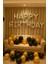 Happy Birthday Folyo Set Gold Gümüş Balon Parti Doğum Günü Süsleme Seti 1
