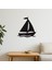 Metal Duvar Süsü Yelken Doğa Deniz - Shadowline Serisi 2