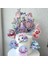 Deniz Kızı Temalı Kız Çocuk Doğum Günü Isme Özel 3D Pasta Parti Cupcake Süsü Seti (26X21CM) 4