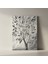 Gri Tonlarda Soyut Ağaç Tablosu 2